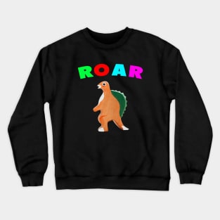 cute dinosaur backtoschool quote Colors Crewneck Sweatshirt